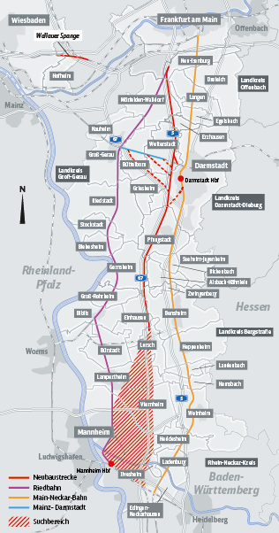 Neubaustrecke Frankfurt/M Mannheim - Bi-nobl Neuhermsheim Ohne Bahnlaerm